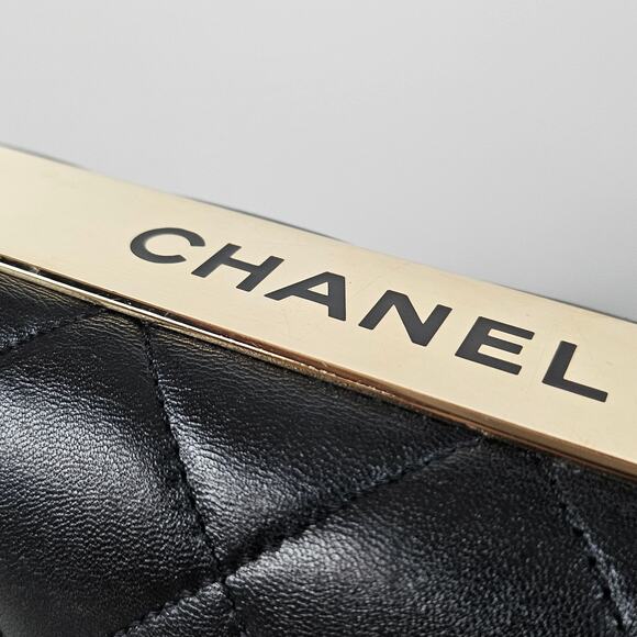 Chanel Lambskin Quilted Medium Trendy CC Flap Top Handle Bag Black - Picture 11 of 16